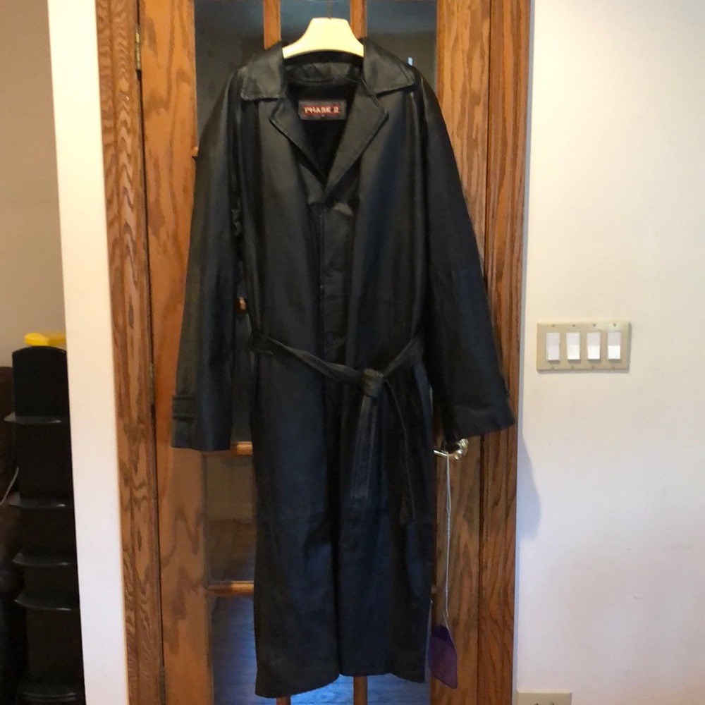 Men’s full length leather with lining